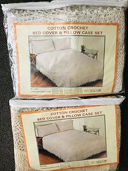 Amazon.co.jp: AMT ハンドメイドかぎ針編みレースベッドセット - 枕