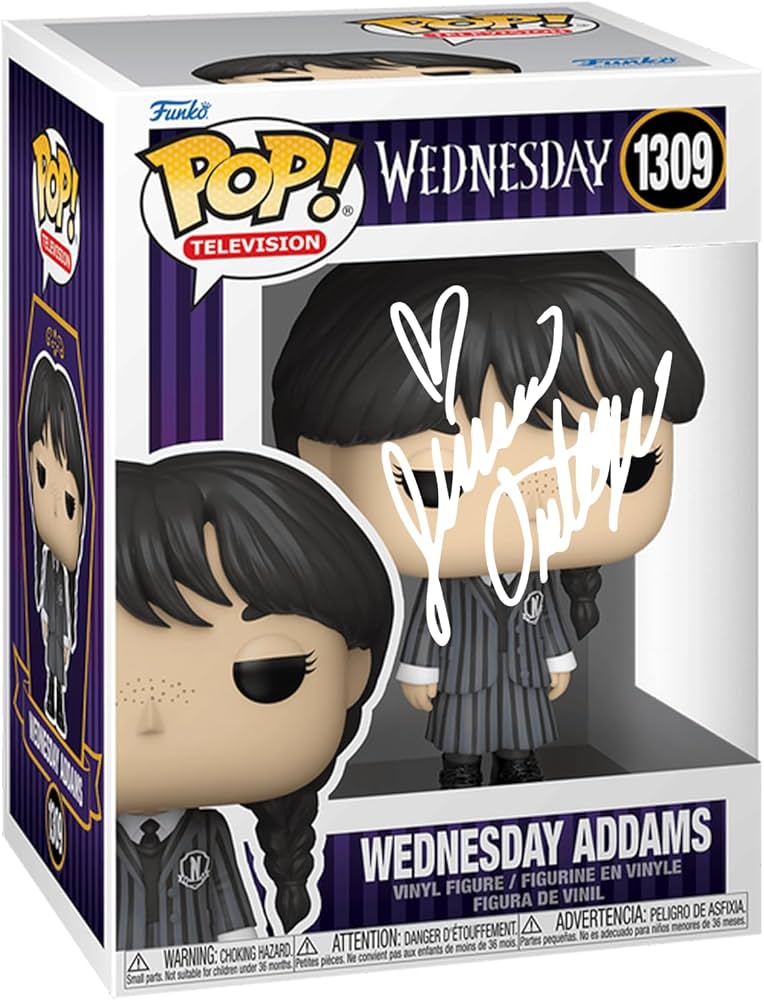 Amazon.com: Jenna Ortega Wednesday Addams #1309 Facsimile Signed