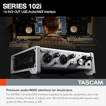 Amazon.com: Tascam SERIES 102i 10 IN/2 OUT USB Audio Interface