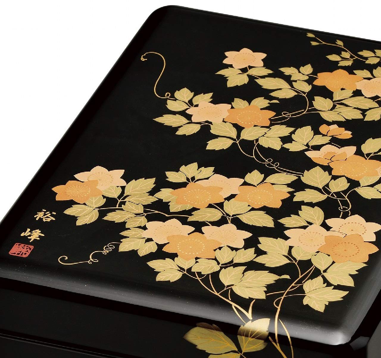 Amazon.co.jp: 会津漆器 手文庫(文箱) 黒 11.0 A4サイズ 玉渕付合口隅