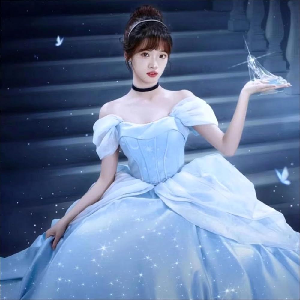 Amazon.co.jp: [株式会社豊作] 極上 シンデレラ 童話 コスプレ 衣装