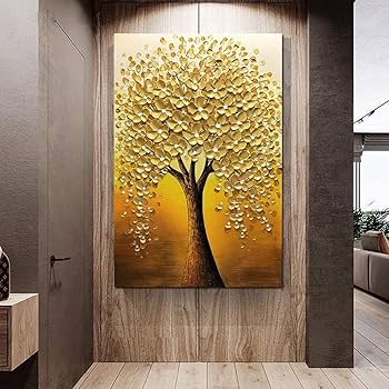 Amazon｜油絵・絵画、フレーム付きキャンバスの油彩画、手描きのモダン