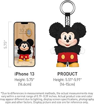 Amazon.com: POP MART Mickey Family Figures Cute Together Keychain