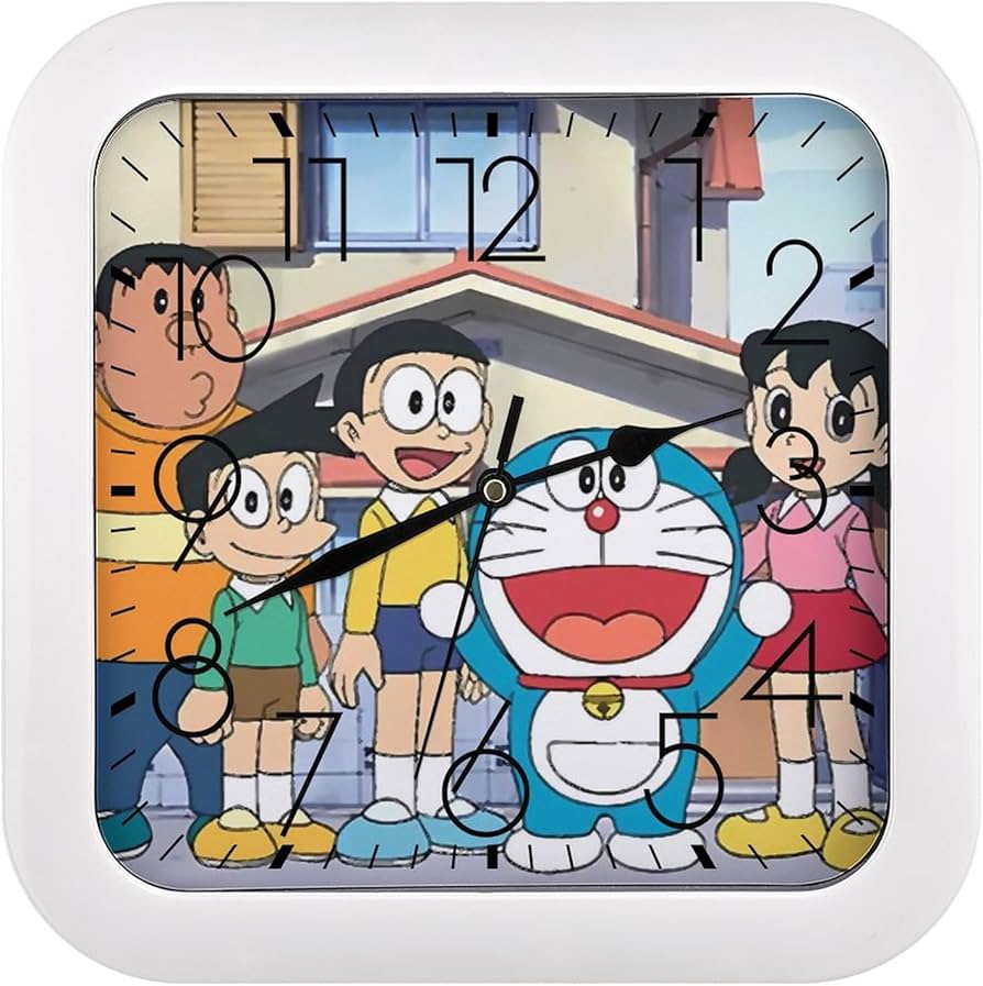 Amazon.co.jp: ドラえもん 掛け時計 静音 連続秒針 壁掛け時計 掛時計