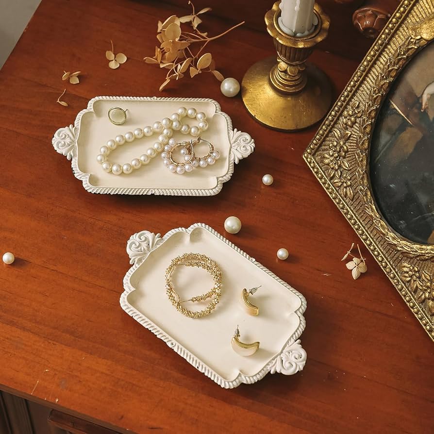 Amazon.com: NIKKY HOME Small Jewelry Dish Ring Holder, Set of 2