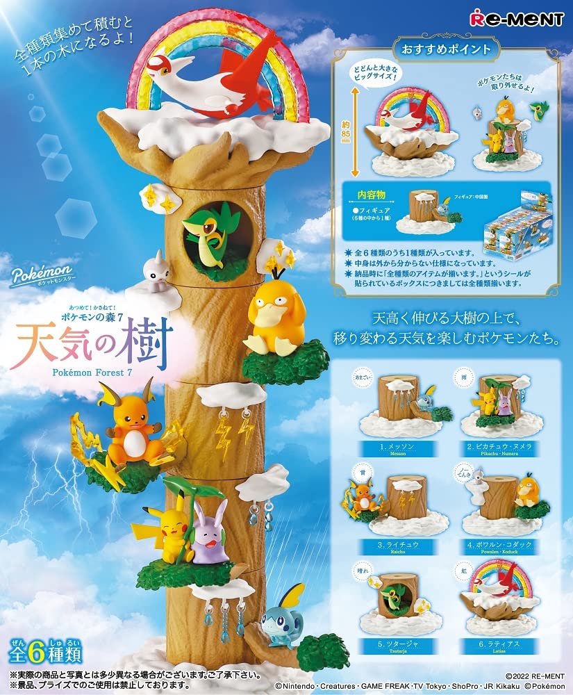 Amazon.com: Re-Ment Pokemon Pokemon Forest 7: Weather Tree Box