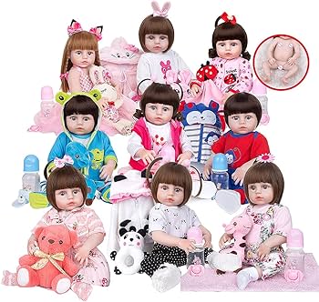 Amazon.co.jp: 19インチの幼児女の子人形用リアルなリボーンズ人形の