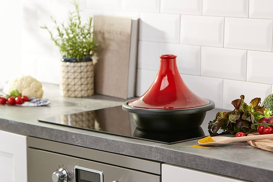 Amazon｜ルクルーゼ タジン27cm チェリーレッド 25138-27-06｜タジン