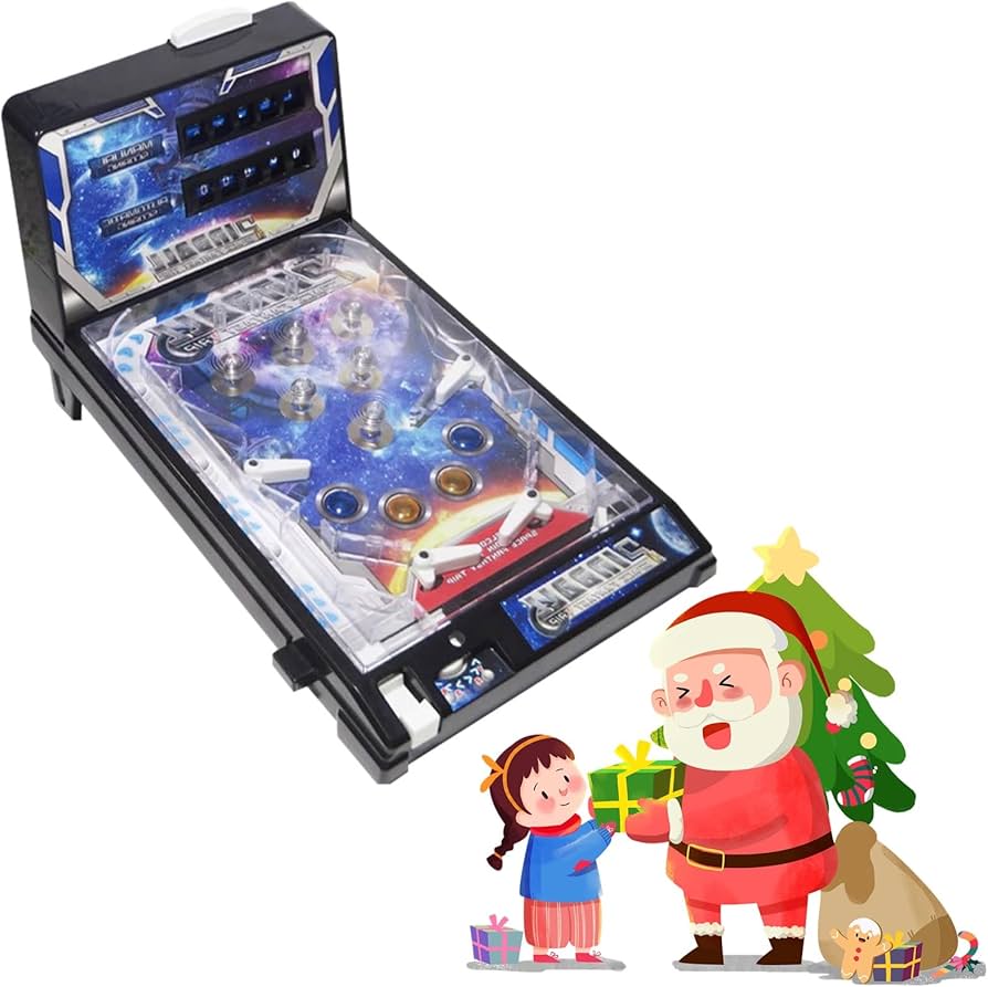 Amazon | 卓上ピンボールマシン ライトとサウンド付き電子ピンボール