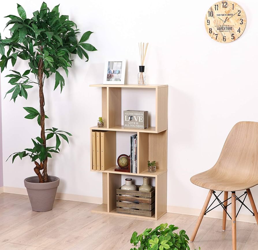 Amazon｜不二貿易 オープンラック シェルフ 3段 幅59×奥行24×高さ106cm