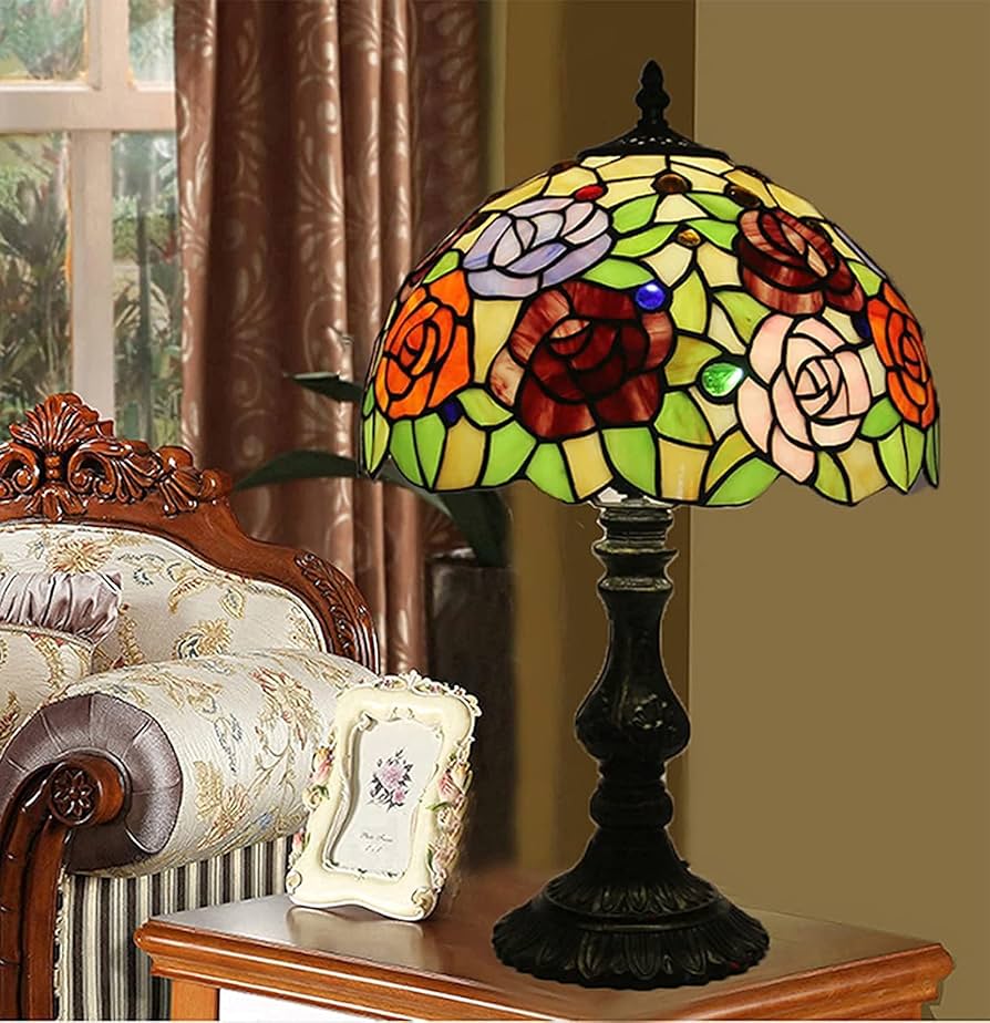 Amazon.co.jp : ティファニーランプ、伝統的なティファニー スタイルの