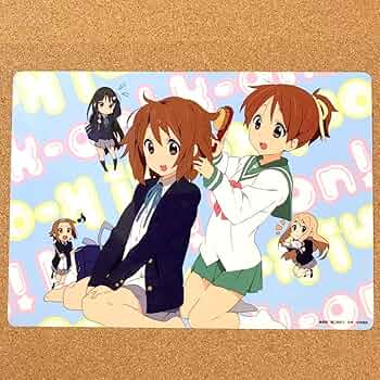 Amazon.co.jp: けいおん K-ON 下敷き 平沢 唯 秋山 澪 田井中 律 琴吹