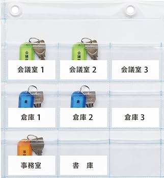 Amazon｜サキ ウォールポケット ダブルポケット 35ポケット クリア W