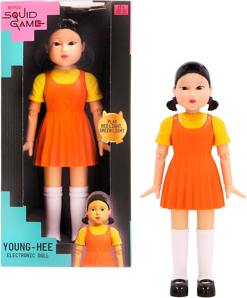 Amazon.com: Squid Game Young-HEE Doll, Plays Red Light Green Light