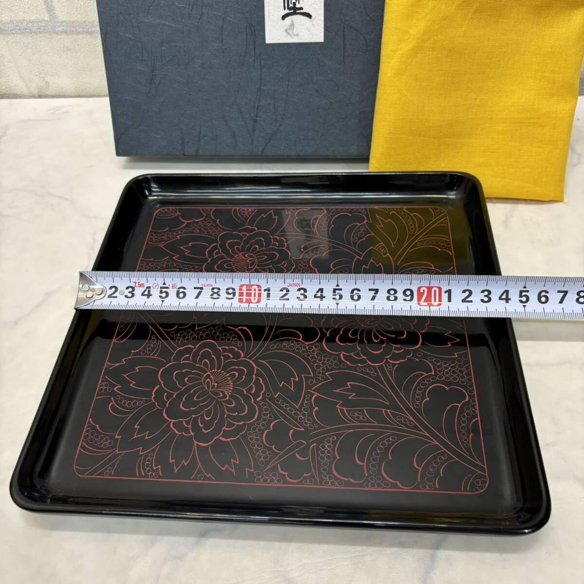 Amazon | 輪島塗 角盆 お盆 木製 漆 漆器 うるし | 絵具 通販