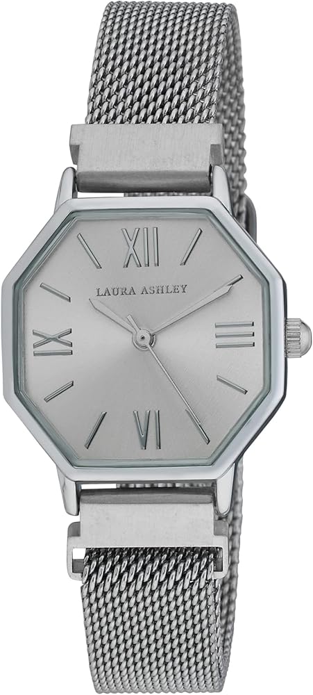 Amazon.com: Laura Ashley Women's Hexagon 25mm Mesh Magnetitic