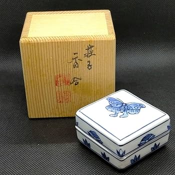 Amazon.co.jp: 荘子香合『胡蝶の夢』平安 高野昭阿弥造 共箱 茶道具