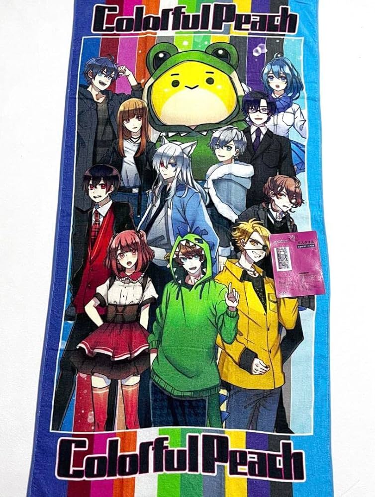 Amazon.co.jp: カラフルピーチ からぴち バスタオル 全員集合 しまむら