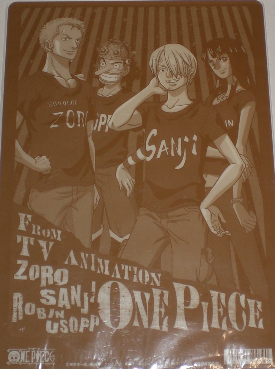 Amazon.co.jp: ワンピース 下敷き ゾロ サンジ ウソップ ロビン