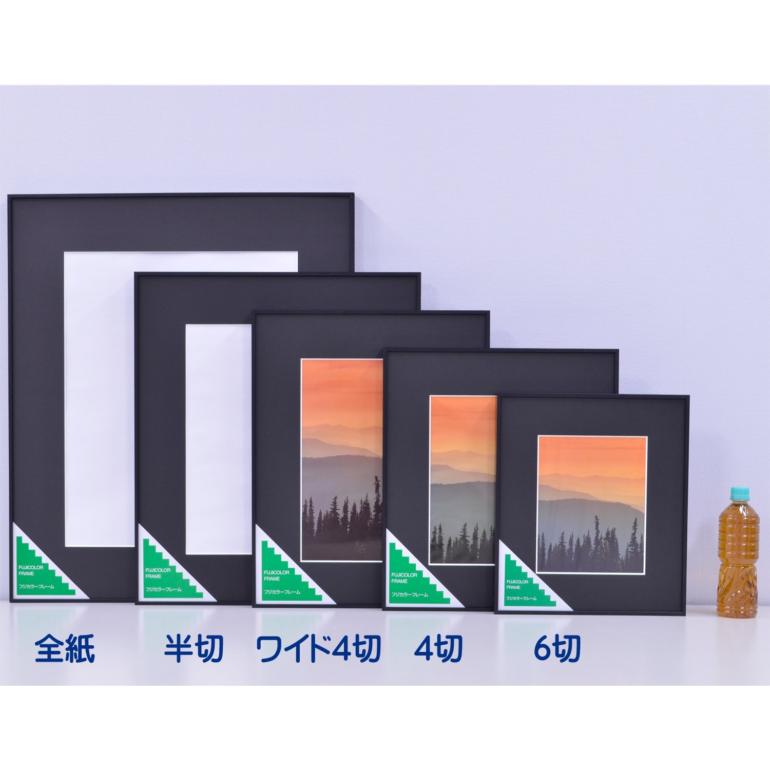 Amazon.co.jp: FUJICOLOR 額縁 A300 全紙 アルミ ブラック 39682