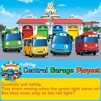Amazon.co.jp: [SET] Tayo The Little Bus ちびっこバス タヨ バス車庫