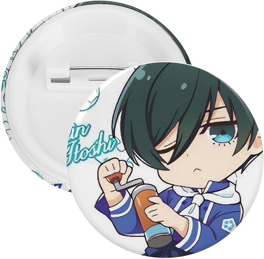 Amazon.co.jp: ブルーロック 糸師凛 缶バッジ ばね針式 同人グッズ