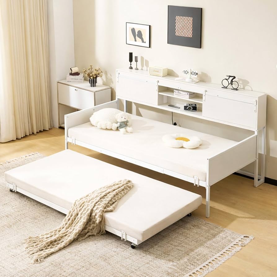 Amazon｜【SCHGKOY】親子ベッド ソファー 伸縮式 2人掛け コンセント