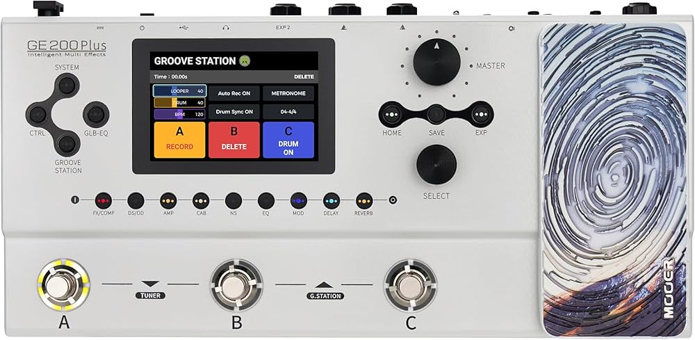 MOOER GE200 Plus New Intelligent Multi Effects Guitar Processor