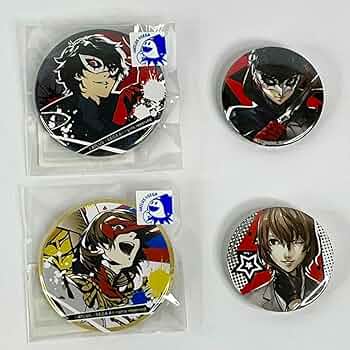 ペルソナ5 総攻撃 缶バッジ コトブキヤ 4個セット ペルソナ5 総攻撃