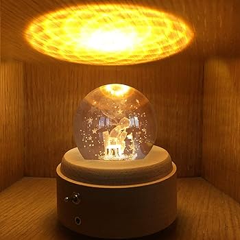 Amazon | 【正規品】オルゴール クリスマスプレゼント クリスタル