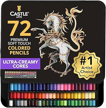 Amazon.com: Castle Art Supplies Colored Pencils Set | 72 Premium