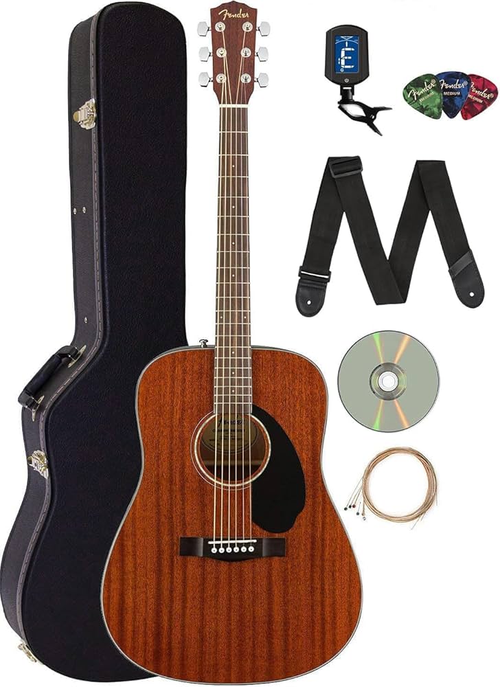 Amazon.com: Fender CD-60S Solid Top Dreadnought Acoustic Guitar