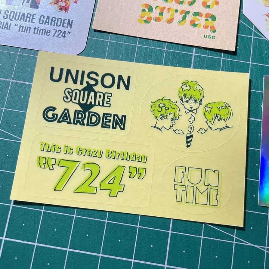 Amazon.co.jp: UNISON SQUARE GARDEN グッズ ステッカー シール : おもちゃ