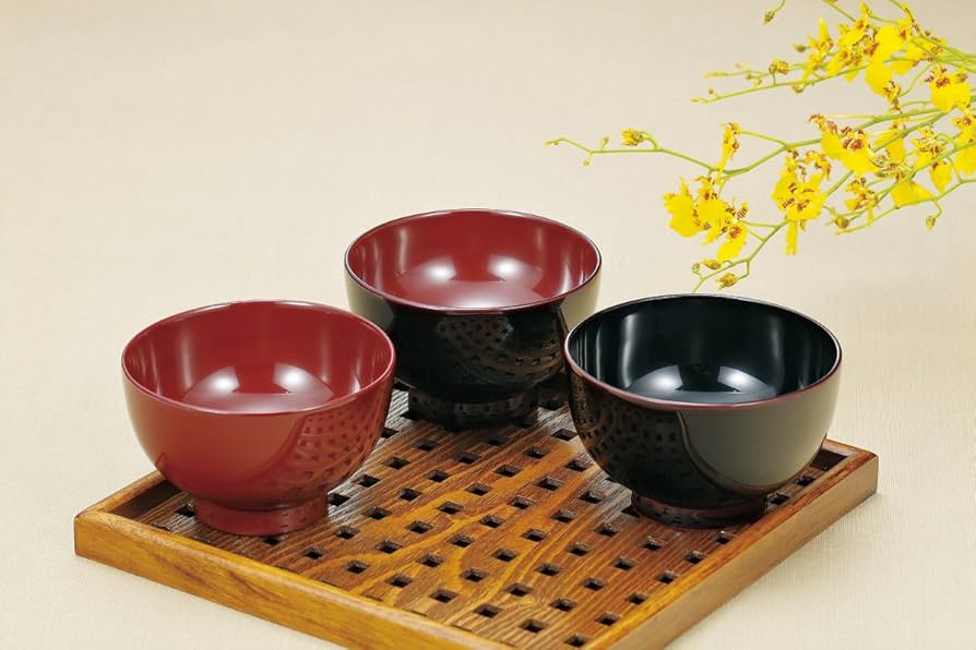 Amazon.co.jp: 中谷兄弟商会 山中漆器 家庭用食器洗浄機対応 漆 背高汁