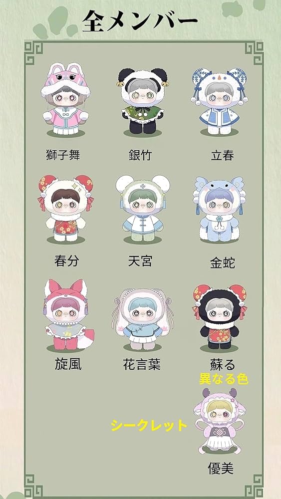 Amazon.co.jp: Briskyjp 春の詩シリーズ ブラインドボックス 8個のフル