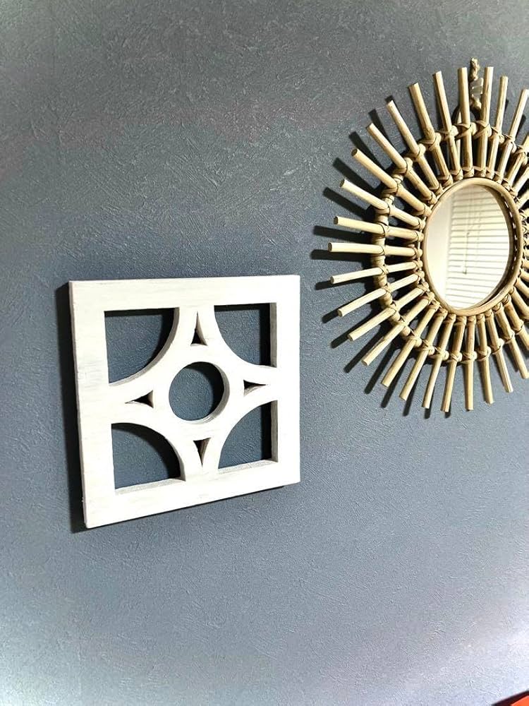 Amazon.co.jp: 木製 花ブロック 沖縄ブロック 透かしブロック リゾート