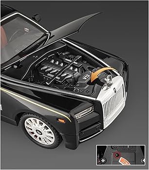 Amazon | ミニカーモデル 1/18 ロールスロイスファントム合金高級車