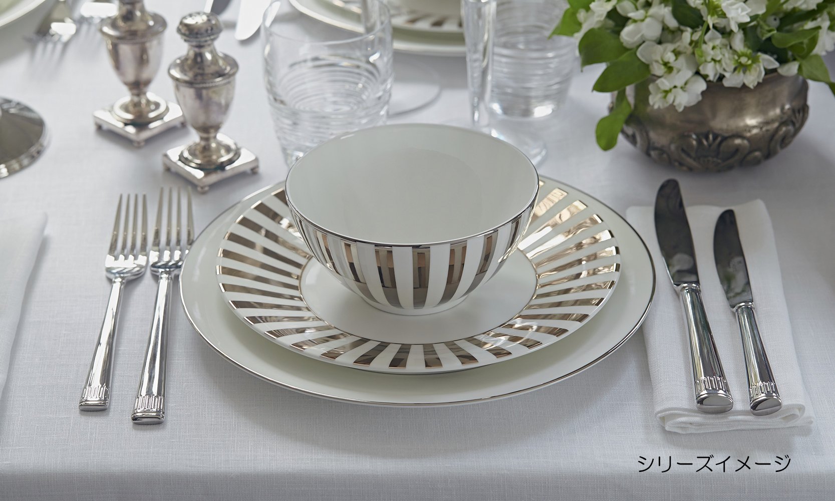 Amazon.com | Jasper Conran by Wedgwood Platinum Accent Salad Plate