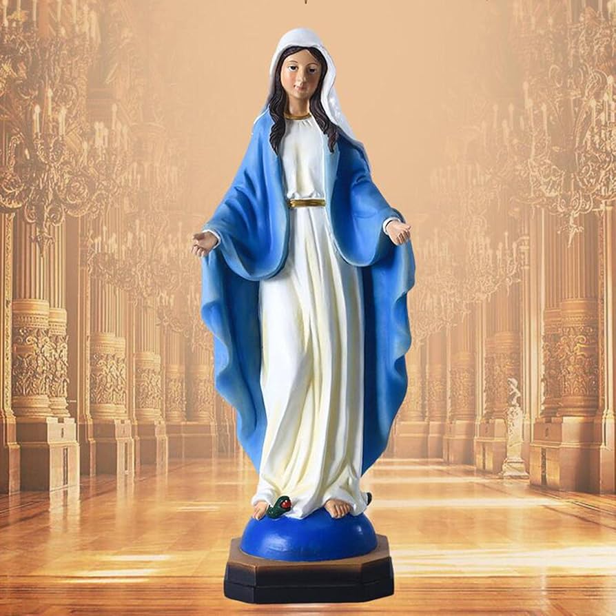 Amazon.co.jp: 樹脂 聖母マリア 像 置物 キリスト教の像 祝福された