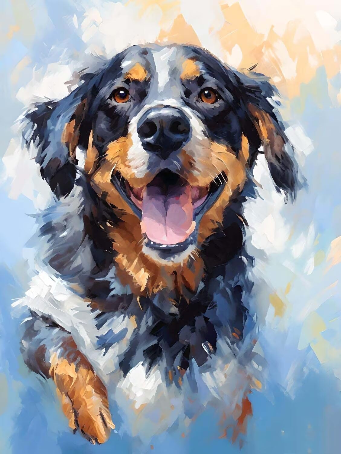 Amazon.co.jp: 数字による絵画 動物 犬 りえ大人のためのアクリル