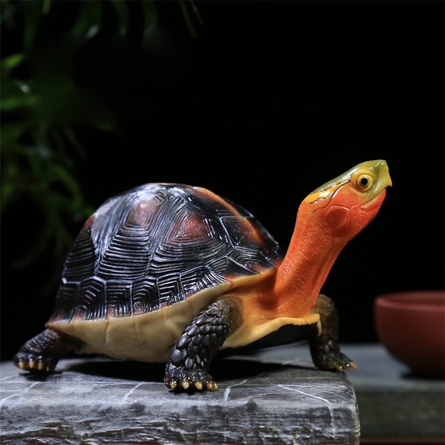 Amazon | 亀 カメ 動物 模型 縁起物 吉兆 置物 飾り インテリア