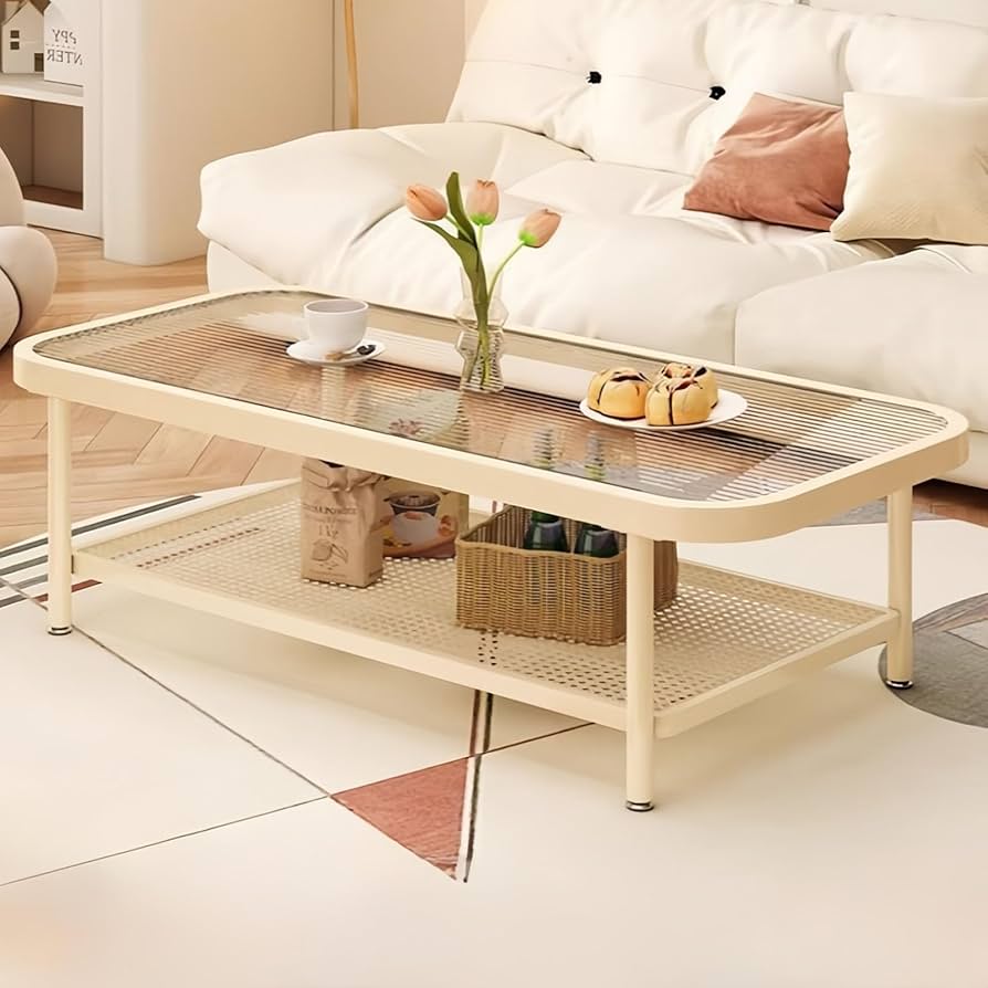 Amazon｜RoBeKaUテーブル リビングテーブル ガラステーブル センター