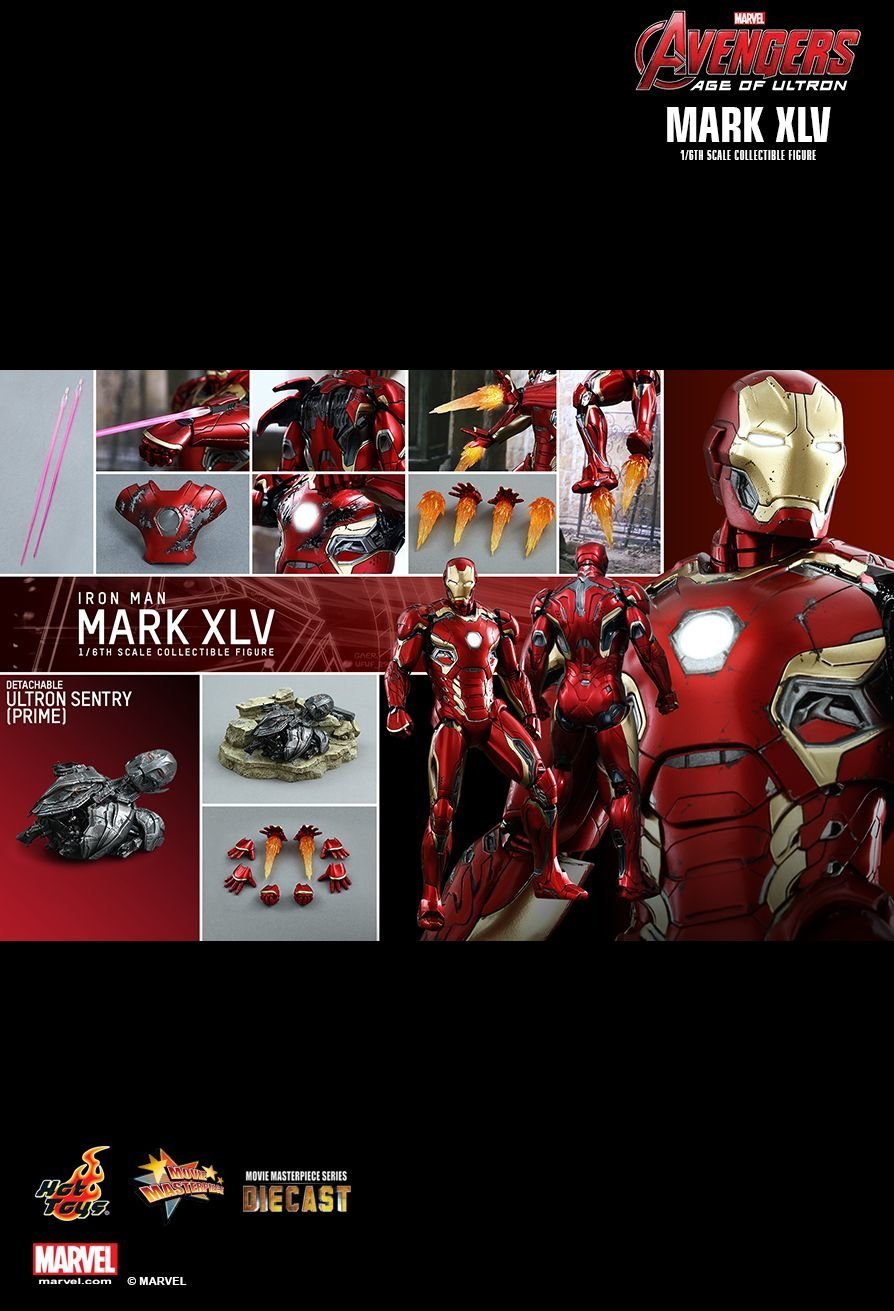 Amazon.com: Iron Man Mark 45 Avengers Age of Ultron Diecast Hot