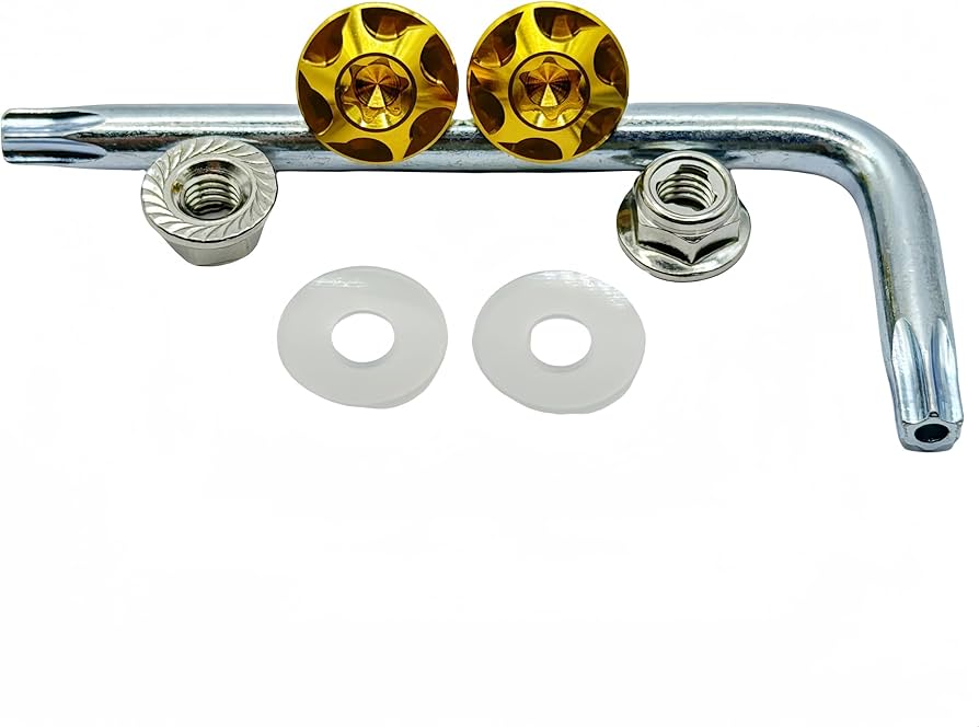 Amazon.co.jp: Kuroobaa チタン製 バイク用 ナンバープレートボルト