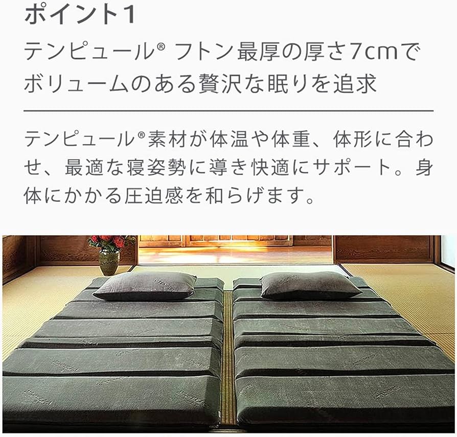 Amazon.co.jp : テンピュール(Tempur) アウトレット フトン デラックス