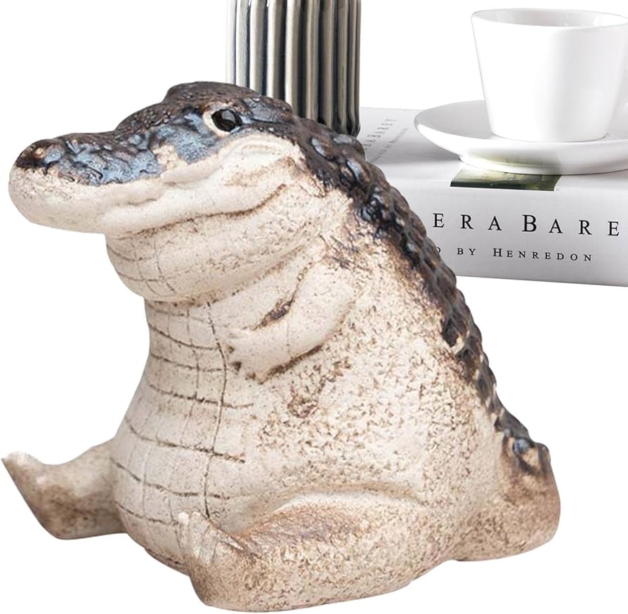 Amazon.co.jp: 動物フィギュア | ワニの置物,樹脂製の動物の置物