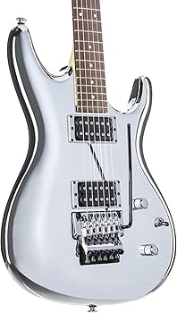 Amazon.com: Joe Satriani Signature JS3CR Electric Guitar Chrome
