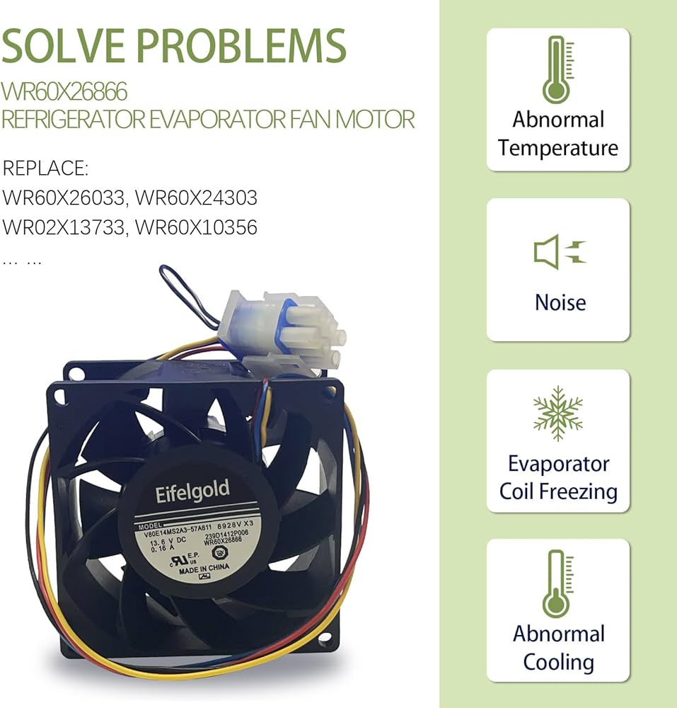 Amazon.com: Upgraded WR60X26866 Fridge Evaporator Fan Motor