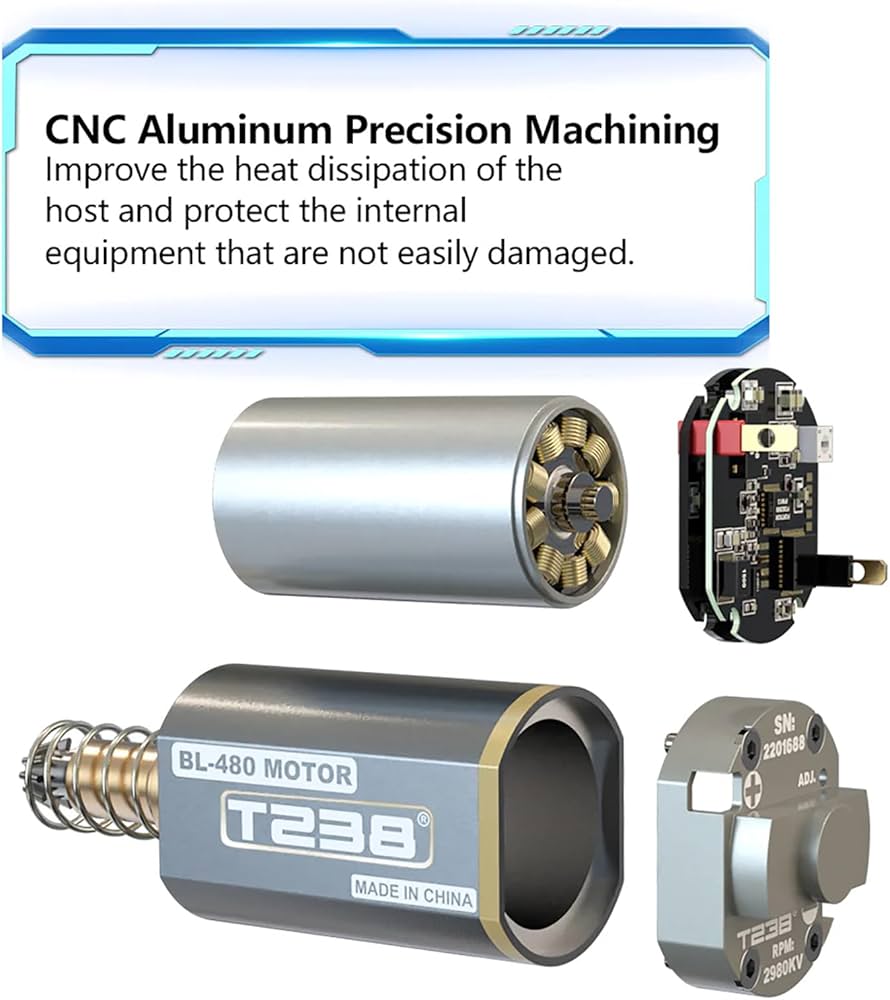 輸入モータ480長軸ハイトルクモーターブラシ付き31000回転トイガン用