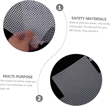 Amazon.com: EXCEART 4pcs Sheets Hook Bag Mesh Plastic Crochet